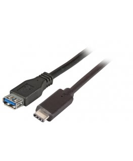 EFB Elektronik K5313SW.0,2 USB-kaapeli USB 3.2 Gen 1 (3.1 Gen 1) 0,2 m USB C USB A musta