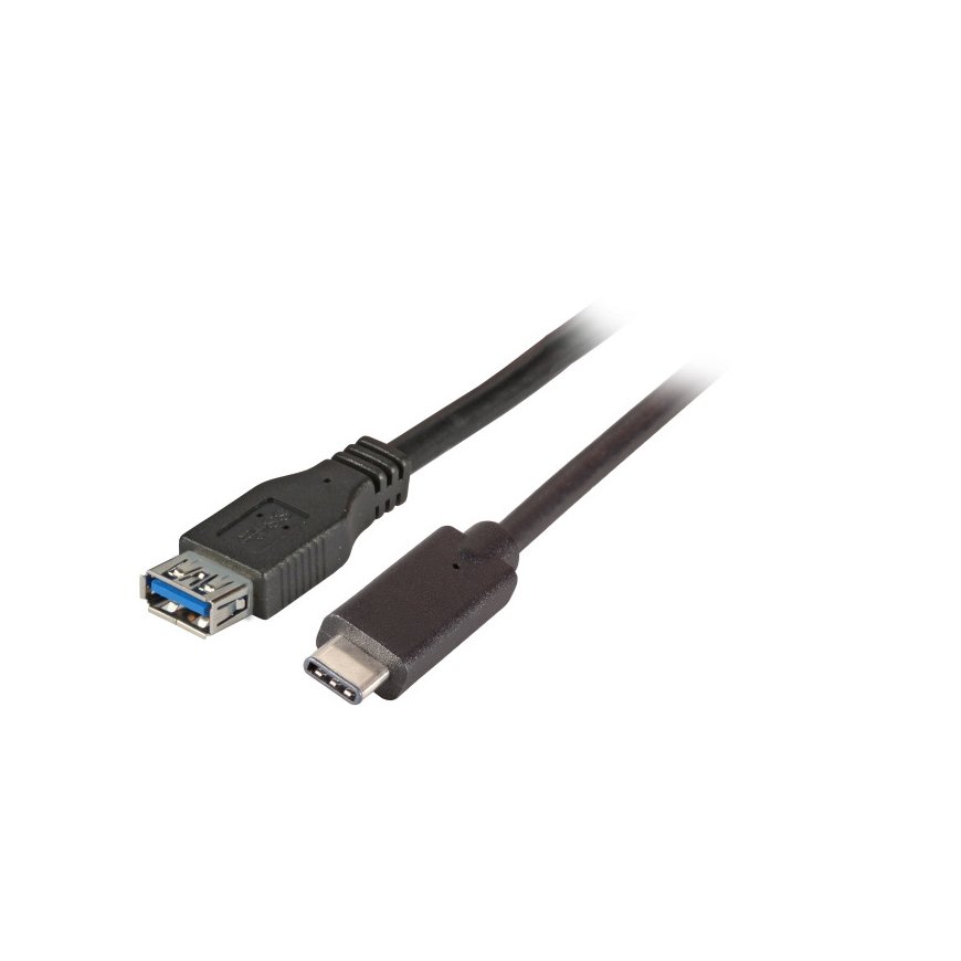 EFB Elektronik K5313SW.0,2 USB cable USB 3.2 Gen 1 (3.1 Gen 1) 0.2 m USB C USB A Black