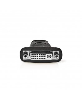Nedis CVGB34910BK гендерный адаптер HDMI Type A (Standard) DVI-D Черный, Нержавеющая сталь