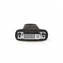 Nedis CVGB34910BK cable gender changer HDMI Type A (Standard) DVI-D Black, Stainless steel Nedis CVGB34910BK cable gender changer HDMI Type A (Standard) DVI-D Black, Stainless steel