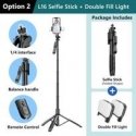Stends - Telesin S1-MNP-01 2-in-1 Kompakts Monopods Regulējams Augstums 12.5-38cm Stends - Telesin S1-MNP-01 2-in-1 Kompakts Monopods Regulējams Augstums 12.5-38cm