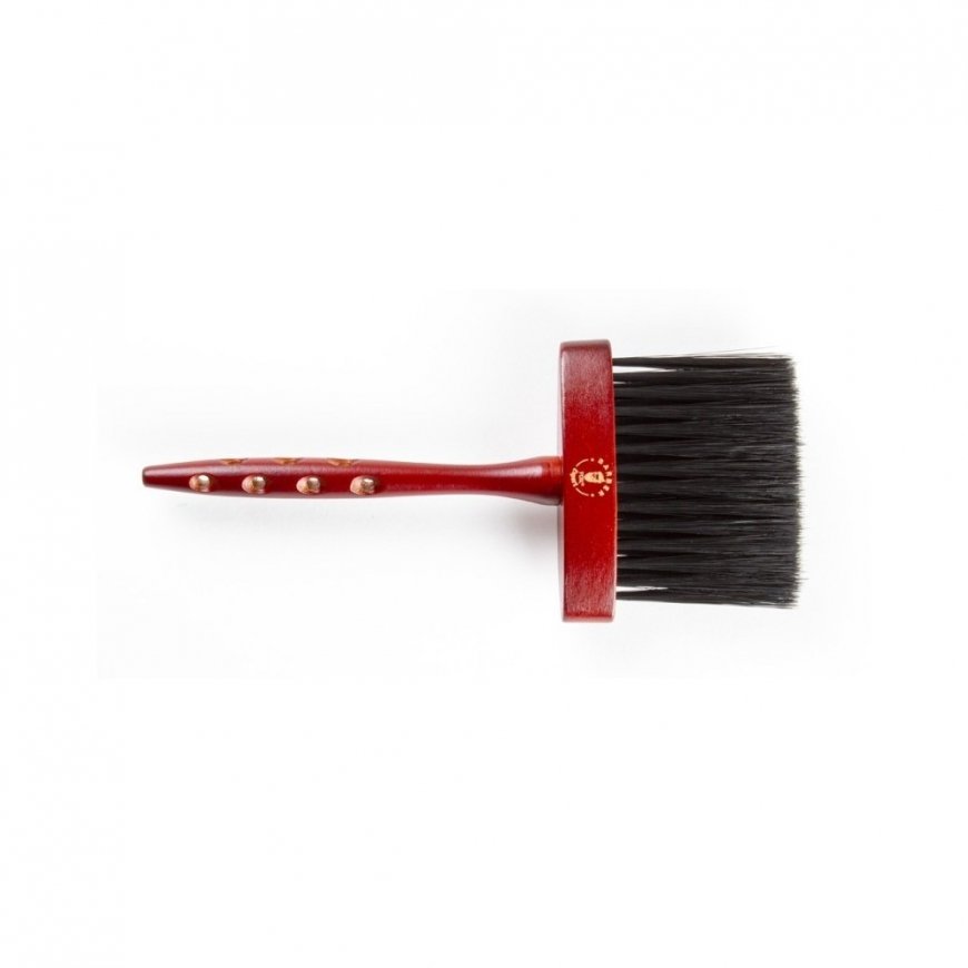 Fox Barber Expert - professional neck brush, wooden with nylon bristles