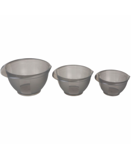 Cindy 3-Piece Gray Mixing Bowl Set DOMOTTI
