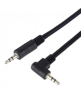 Кабель PremiumCord Jack 3,5мм - 3,5мм 90° M/M 1,5м