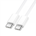 BWOO Cable USB-C - USB-C 2m 60W white BWOO Cable USB-C - USB-C 2m 60W white