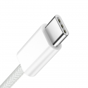 BWOO Cable USB-C - USB-C 2m 60W white BWOO Cable USB-C - USB-C 2m 60W white