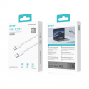 BWOO Cable USB-C - USB-C 2m 60W white BWOO Cable USB-C - USB-C 2m 60W white