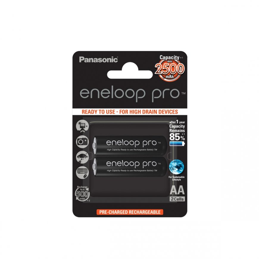 Panasonic 2500mAh, 1.2V Akumulators AA