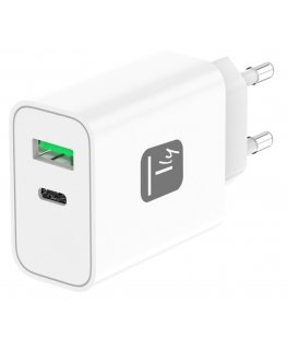 Techly IPW-USB-30WACG mobile device charger Universal White AC Fast charging Indoor