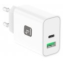 Techly IPW-USB-30WACG mobile device charger Universal White AC Fast charging Indoor
