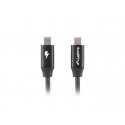 Lanberg CA-CMCM-40CU-0010-BK USB kabelis USB 2.0 1 m USB C Juoda Lanberg CA-CMCM-40CU-0010-BK USB kabelis USB 2.0 1 m USB C Juoda