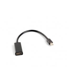 Lanberg AD-0005-BK videokaabliadapter 0,2 m Mini DisplayPort HDMI tüüp A (Standard) Must