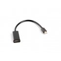 Lanberg AD-0005-BK videokaapeli-adapteri 0,2 m Mini DisplayPort HDMI-tyyppi A (vakio) musta Lanberg AD-0005-BK videokaapeli-adapteri 0,2 m Mini DisplayPort HDMI-tyyppi A (vakio) musta