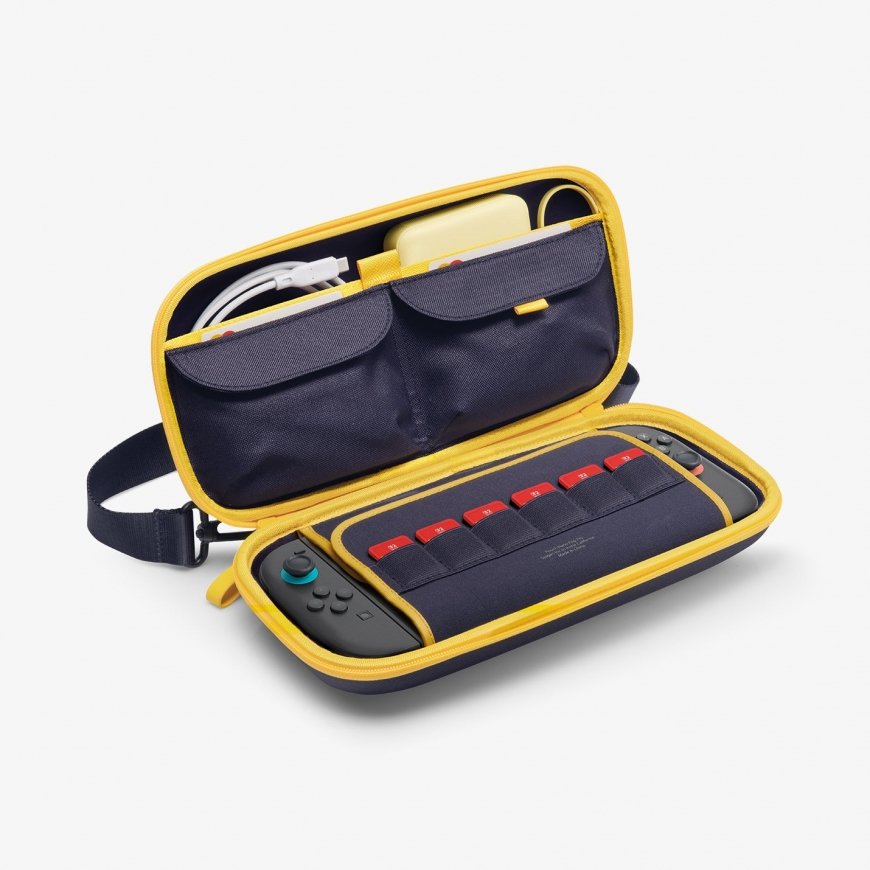 Spigen Nano Pop Pro Kinnitusega kaas Nintendo Polükarbonaat Tumesinine, Kollane – 3