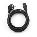 Gembird PC-186-VDE-3M power cord with VDE approval 3 meter musta Gembird PC-186-VDE-3M power cord with VDE approval 3 meter musta