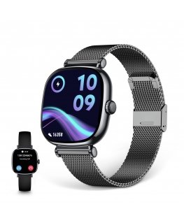 Ksix BXSW30N Äly- ja urheilukello 4,32 cm (1.7") AMOLED Digitaalinen Kosketusnäyttö musta