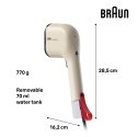 Braun GS 3012 Rokas apģērbu tvaicētājs 0,07 L 1100 W Bēšs Braun GS 3012 Rokas apģērbu tvaicētājs 0,07 L 1100 W Bēšs