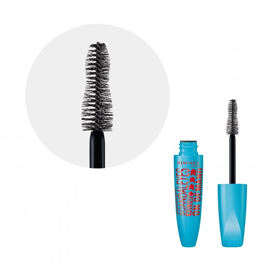 Rimmel Scandaleyes Volume On Demand Waterproof Mascara blakstienų tušas Black 12 ml – 3