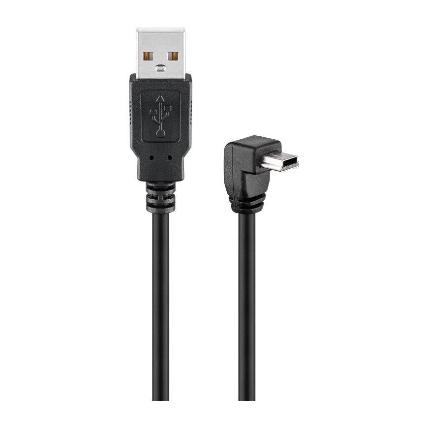 Goobay 4040849939716 USB кабель USB 2.0 1,8 m USB A Mini-USB B Черный