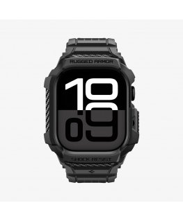 Spigen Rugged Armor Pro 2 Apple Watch 10/11 (42mm) Case + Band Matte Black