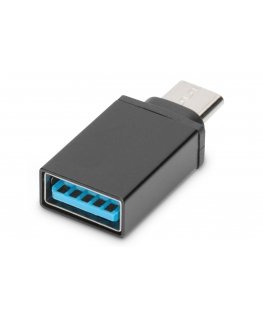 Digitus AK-300506-000-S kabelių lizdinio / kištukinio jungčių tipo keitiklis USB C USB A Juoda