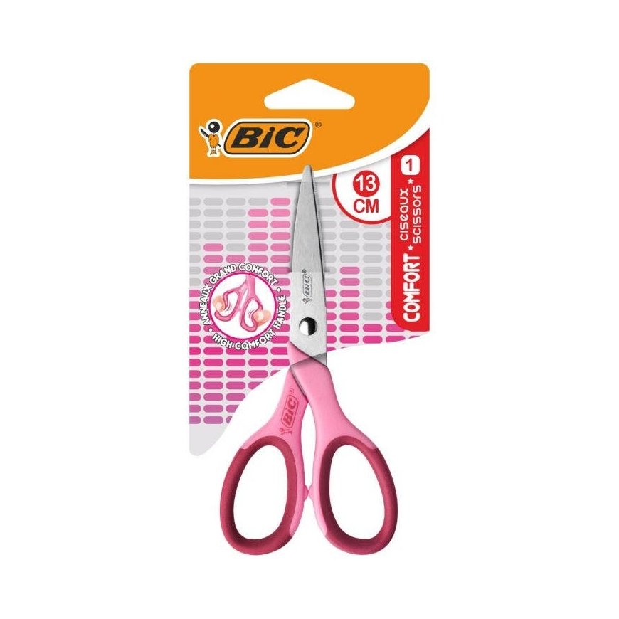 BIC 9262781 канцелярские ножницы / ножницы для поделок Прямой отрез Розовый