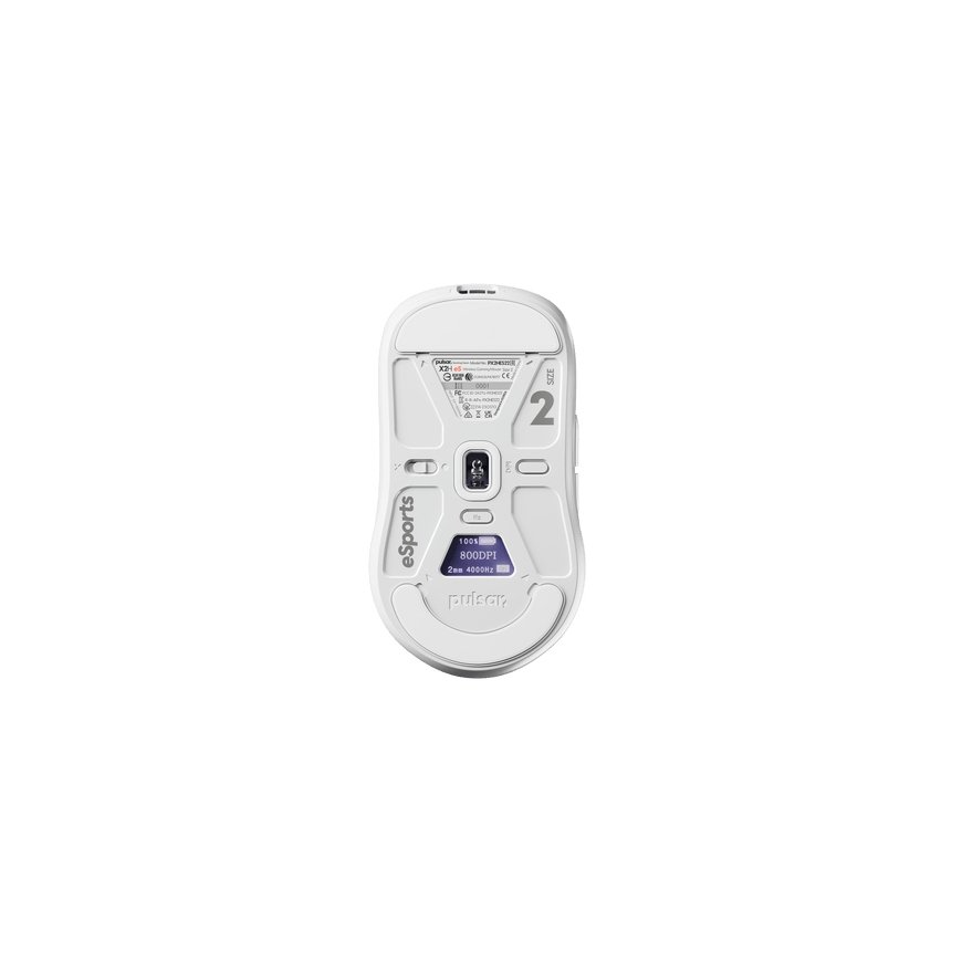 PULSAR X2H eS Medium pele Speļu Abām rokām RF Wireless + USB Type-C Optisks 26000 DPI – 2