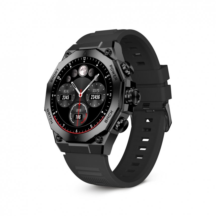 Ksix Titanium 3.63 cm (1.43") AMOLED 55 mm Digital 466 x 466 pixels Touchscreen Black – 5