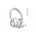 Havit Fuxi-H8 (White) Ausinės Vielinis ir Bevielis Su lankeliu Žaidimams C tipo USB Bluetooth Balta
