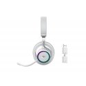 Havit Fuxi-H8 (White) Ausinės Vielinis ir Bevielis Su lankeliu Žaidimams C tipo USB Bluetooth Balta