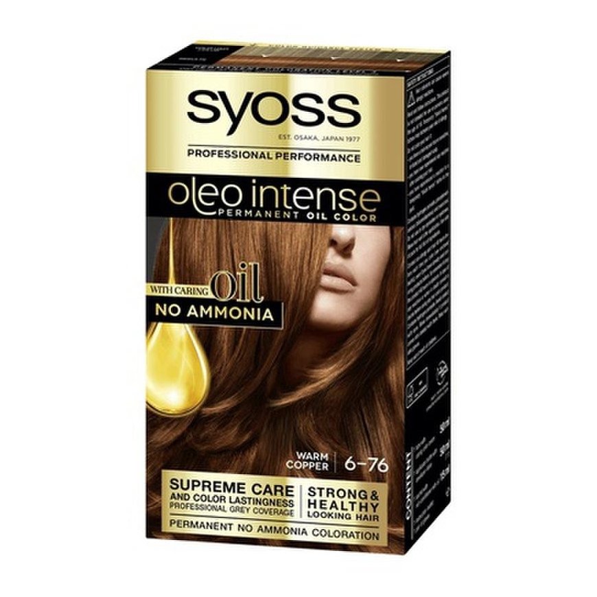 "Syoss Olio Intense" ammonia vabad juuksevärv 6,76-Kopeeritud Amber 5 tk – 2