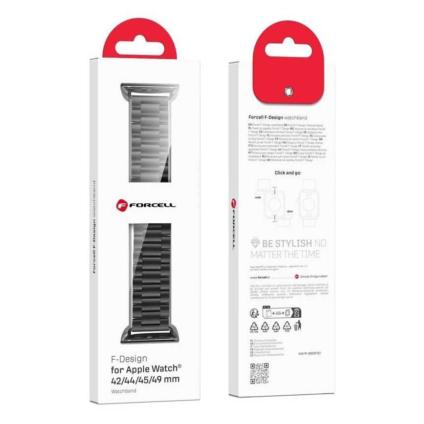 FORCELL F-DESIGN FA05 neilona aproce Apple Watch 42 / 44 / 45 / 49 mm, zila krāsa