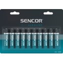 Sencor alkaline AA batteries, pack of 10. Sencor alkaline AA batteries, pack of 10.