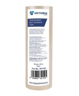 VICTORIA Pakuotės lipnios juostos, skaidrios, 50 mm x 60 m, 6 vnt.
