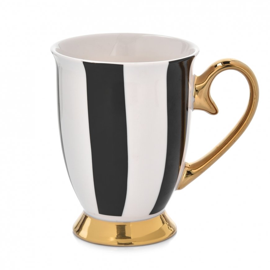 Diana Gold porcelain cup 300 ml with thick stripes AMBITION – 2