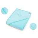 Bocioland Hooded Towel Fleece 80x80, Light Blue, Teddy Bear, BOC0033 Bocioland Hooded Towel Fleece 80x80, Light Blue, Teddy Bear, BOC0033