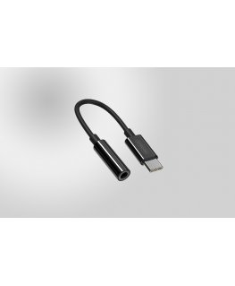 USB USB-C адаптер - 3.5мм Джек Черный