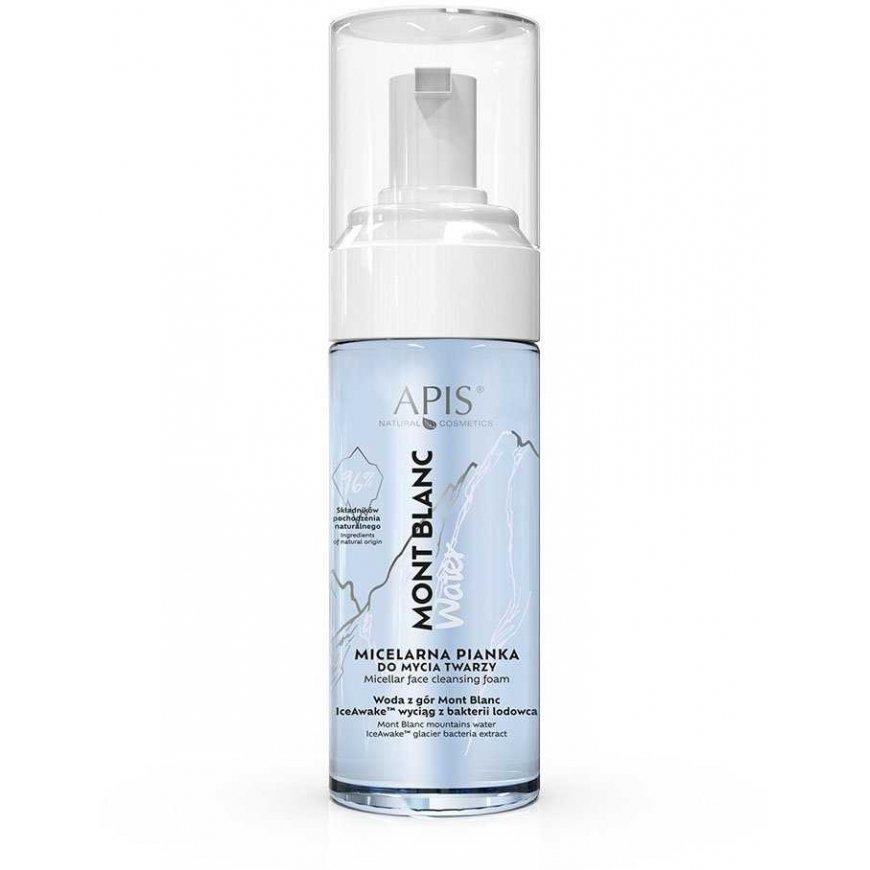 Activeshop Apis Mont blanc ūdens micelārie sejas tīrīšanas putas 150 ml