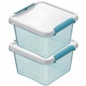 Orplast Arcticline divu kvadrātveida pārtikas trauku komplekts 3 L 20x20x12 cm Orplast Arcticline divu kvadrātveida pārtikas trauku komplekts 3 L 20x20x12 cm