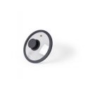 Fissman ARCADES 16 cm lid with marble edge, DARK GRAY (glass) Fissman ARCADES 16 cm lid with marble edge, DARK GRAY (glass)