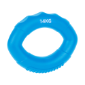 Silicone hand grip for hand rehabilitation, 0 - 14 kg, blue, REBEL ACTIVE