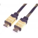 Кабель PremiumCord HDMI - HDMI 1.5м золотистый (kphdm2q015)