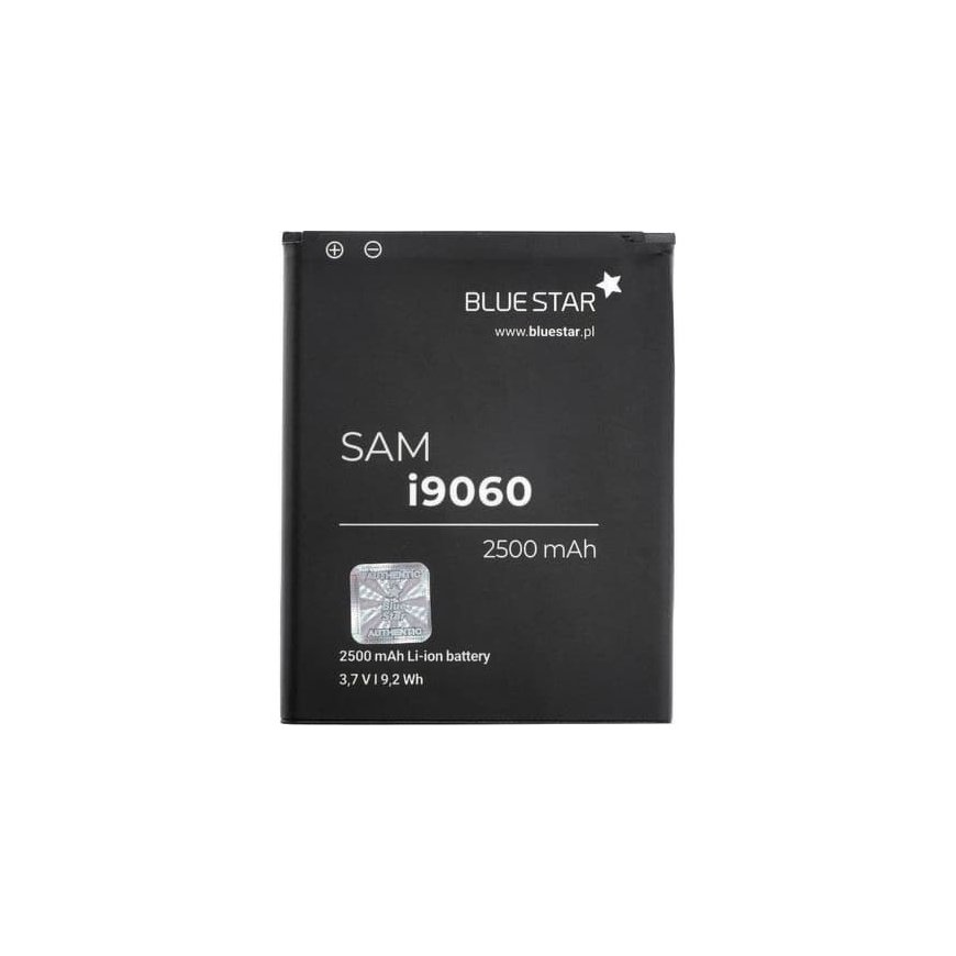 BlueStar „Blue Star Mėlynas STAR PREMIUM“ аккумулятор для „SAMSUNG Galaxy Grand I9082 / Galaxy Grand Neo I9060“, 2500 мАч – 2