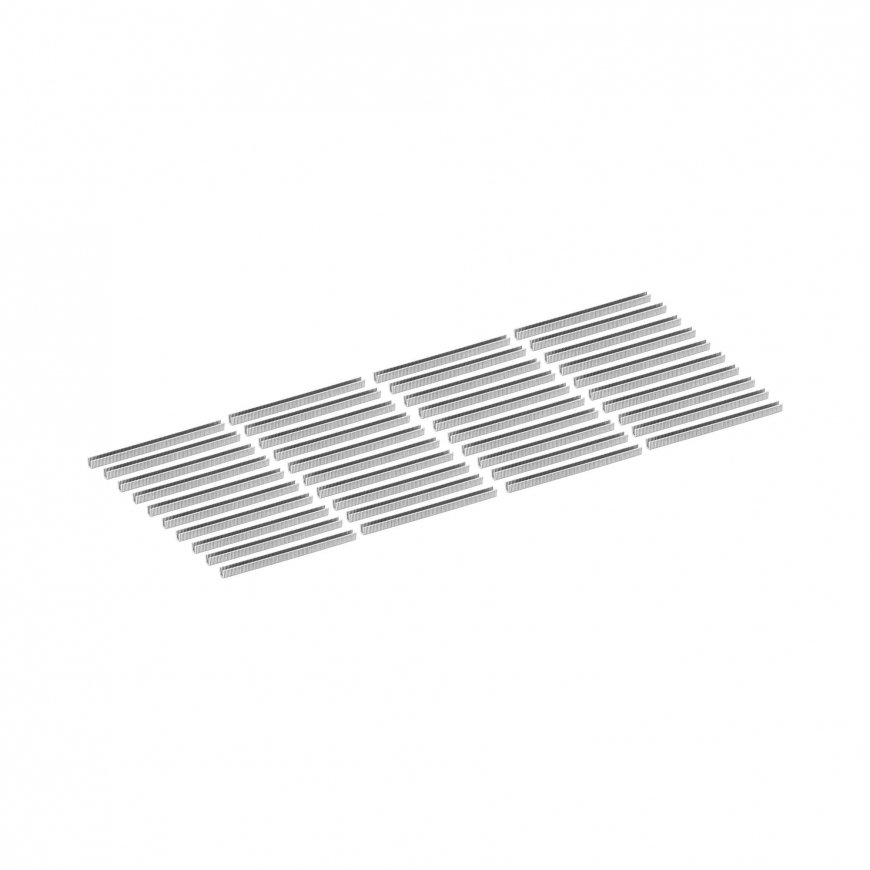Aluminum clips for Royal Catering hair cutting machine 11 x 11.5 - 4000 pcs. – 2