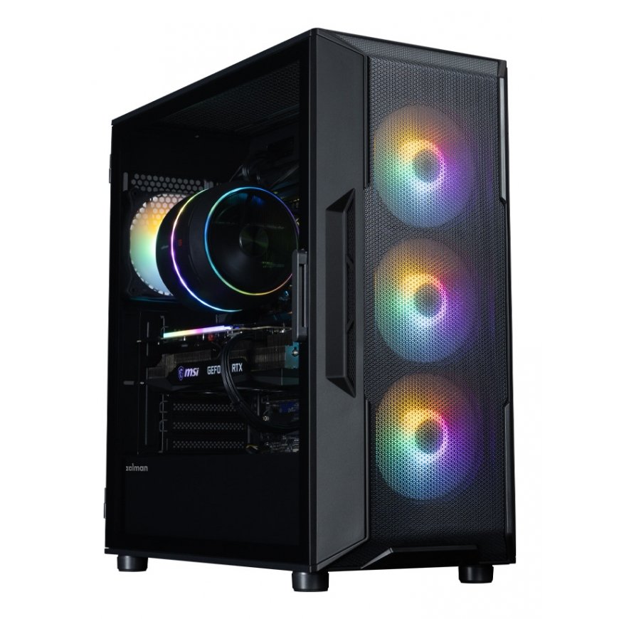 Zalman I3 NEO V2 BLACK tietokonekotelo Midi Tower musta