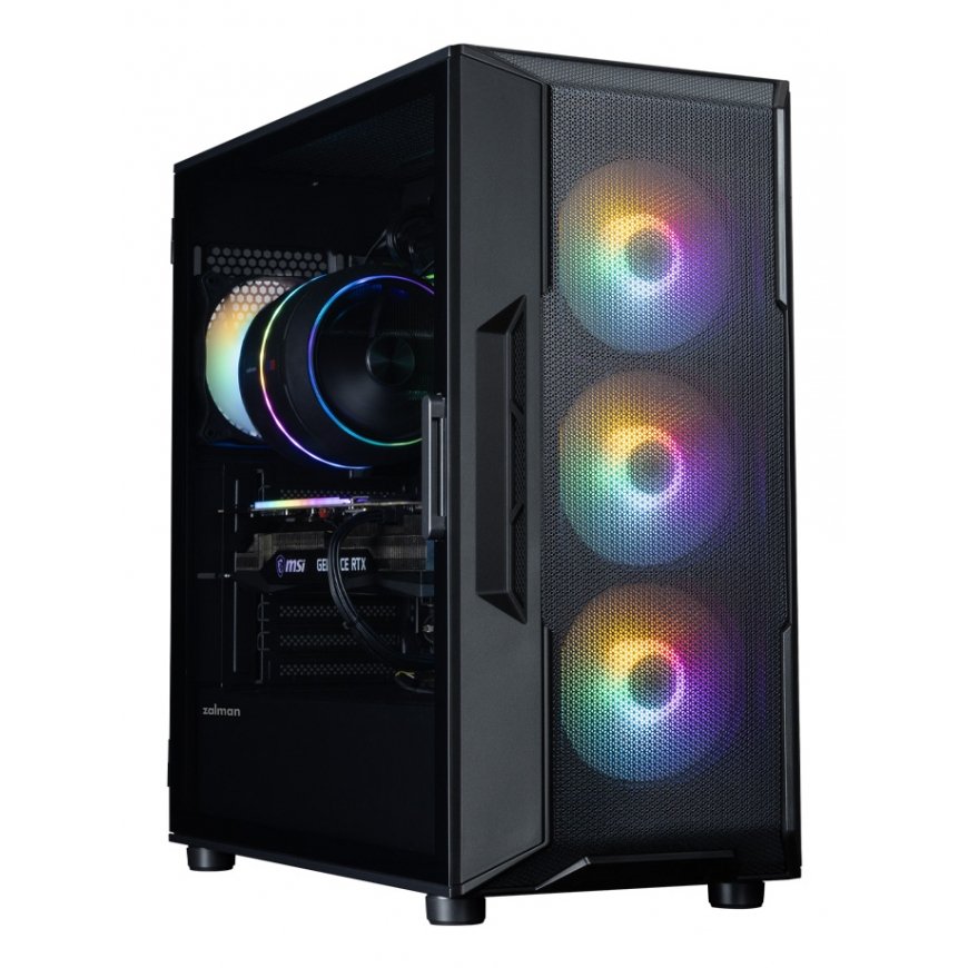 Zalman I3 NEO V2 BLACK tietokonekotelo Midi Tower musta – 2