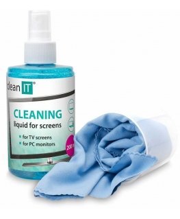 Clean It Švarus IT Screen Cleaning Solution with Screen Cloth Cap, 200ml