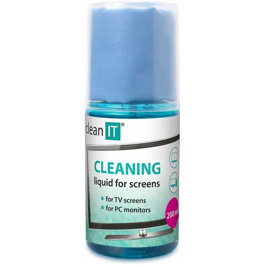 Clean It Švarus IT Screen Cleaning Solution with Screen Cloth Cap, 200ml – 2