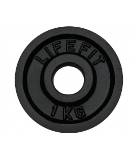 LifeFit Диск 1,0 кг, металл, для штанги 30 мм