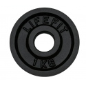 LifeFit Disc 1,0 kg, metalli, 30 mm tangolle